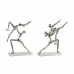 Figurine Décorative DKD Home Decor 8424001857883 43 x 10 x 37 cm Argenté Blanc (2 Unités)