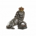 Decoratieve figuren DKD Home Decor 42 x 25 x 45 cm Zilverkleurig Leeuw Kroon Neoklassiek