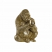 Decoratieve figuren DKD Home Decor Gouden Hars Gorilla (33 x 33 x 43 cm)