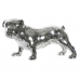 Deko-Figur DKD Home Decor Englisch Silberfarben Bulldog Harz Moderne (45,5 x 21,5 x 25 cm)