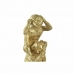 Διακοσμητική Φιγούρα DKD Home Decor Χρυσό Μαϊμούδες 9 x 7 x 25 cm