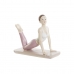 Dekoratív Figura DKD Home Decor Rózsaszín Yoga Scandi 16 x 6 x 13 cm