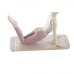 Dekoratív Figura DKD Home Decor Rózsaszín Yoga Scandi 16 x 6 x 13 cm