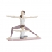 Dekoratív Figura DKD Home Decor 24 x 6,5 x 19,5 cm Scandi Rózsaszín Yoga