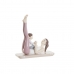 Dekoratív Figura DKD Home Decor Rózsaszín Yoga Scandi 15,5 x 6,5 x 17 cm