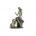 Dekorativ figur DKD Home Decor Blå Gylden Dame 13 x 8,5 x 17,5 cm