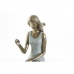 Okrasna Figura DKD Home Decor Modra Zlat Dama 13 x 8,5 x 17,5 cm