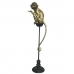 Decoratieve figuren DKD Home Decor Gouden Metaal Hars Koloniaal Aap (32 x 21 x 105 cm)