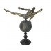 Okrasna Figura DKD Home Decor Svet Zlat Resin Gimnastičar Sodobna (29 x 16 x 33 cm)