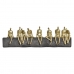 Decoratieve figuren DKD Home Decor Gouden Hars Donker grijs Personen Modern (45,3 x 6,8 x 13,7 cm)