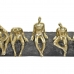 Ukrasna figura DKD Home Decor zlatan Smola Tamno sivo ljudi moderan (45,3 x 6,8 x 13,7 cm)