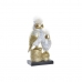 Decoratieve figuren DKD Home Decor 14,5 x 9 x 26 cm Uil Gouden Wit