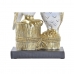 Decoratieve figuren DKD Home Decor 14,5 x 9 x 26 cm Uil Gouden Wit