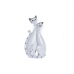 Figura Decorativa DKD Home Decor 15 x 10 x 29 cm Blanco Gatos Romántico