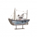 Ukrasna figura DKD Home Decor Plava Bijela Barco 25 x 4 x 24 cm