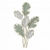 Decorațiune de Perete DKD Home Decor Metal Alb Verde Modern Frunza a unei plante (57 x 5,7 x 103 cm)