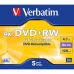 DVD-RW Verbatim Matt Silver 5 броя 4x 4,7 GB