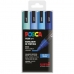 Set de markere POSCA PC-5M Albastru Multicolor