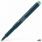 Rotuladores Faber-castell Broadpen Document 1554 Azul (10 Unidades