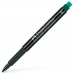 Marcatore permanente Faber-Castell Multimark 1525 M Verde (10 Unità)