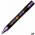 huopakärkiset kynät POSCA PC-5M Violetti (6 osaa)