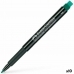 Marqueur permanent Faber-Castell Multimark 1513 F Vert (10 Unités)