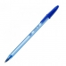 Pen Bic Cristal Soft Transparant 1-2 mm Blauw 50 Onderdelen