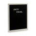 Malba Černý Bílý Panel 144 Písmena (2,5 x 50,5 x 40,5 cm) (12 kusů)