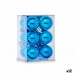 Set kerstballen Ø 3 cm Blauw Plastic 12 x 6 x 6 cm (12 Stuks)