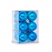 Set kerstballen Ø 3 cm Blauw Plastic 12 x 6 x 6 cm (12 Stuks)