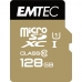 Карта памяти микро-SD с адаптером EMTEC microSD Class10 Gold+ 128GB 128 Гб