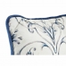 Kussen DKD Home Decor Blauw Wit Vierkant Blommor Neoklassiek 45 x 10 x 45 cm