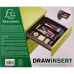 Skuffeopdeler Exacompta Drawinsert Sort (29,8 x 24,6 x 36 cm)