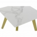 Bijzettafel DKD Home Decor Keramisch Gouden Metaal Wit Modern (60 x 60 x 48 cm)
