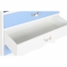 Cómoda DKD Home Decor Branco Azul celeste Azul Marinho Corda Madeira MDF 80 x 40 x 80 cm