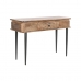 Console DKD Home Decor Natuurlijk Zwart Metaal Mangohout