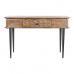 Console DKD Home Decor Natuurlijk Zwart Metaal Mangohout