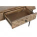 Console DKD Home Decor Natuurlijk Zwart Metaal Mangohout