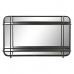 Specchio da parete DKD Home Decor Nero Metallo (80 x 12 x 50 cm)