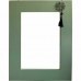 Oglindă de perete DKD Home Decor Brad Natural Roșu Metal Verde Oriental Lemn MDF (70 x 2 x 90 cm)