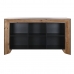 Sivupöytä DKD Home Decor Ruskea Musta Mäntypuu Recycled Wood 182 x 50 x 107