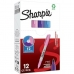 Rotulador permanente Sharpie Roxo Cor de Rosa Turquesa (12 Unidades)