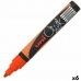 Flytande kritamarkör Uni-Ball PWE-5M Fluor Orange (6 antal)