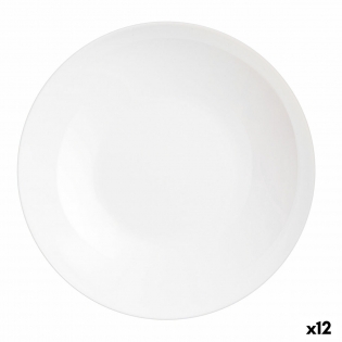 Assiette à pâtes Luminarc Friends Time Bistro Blanc/Noir verre 28,5 cm –