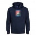 Herenhoodie JORBECKS Jack & Jones 12219571 Marineblauw