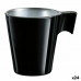 Taza Luminarc Flashy Expresso Negro Vidrio (80 ml) (24 Unidades)