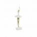 Decorative Figure DKD Home Decor 13,5 x 12,5 x 40 cm Golden White Resin Ballet Dancer