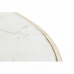 Table Basse DKD Home Decor Glamour Blanc Multicouleur Doré Marbre Fer 87 x 87 x 51,5 cm
