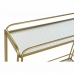 Servirni voziček DKD Home Decor Gylden Metal Krystal 80 x 28 x 81 cm