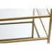 Mesa de Centro DKD Home Decor Dorado 120 x 50 x 45 cm Espejo Metal